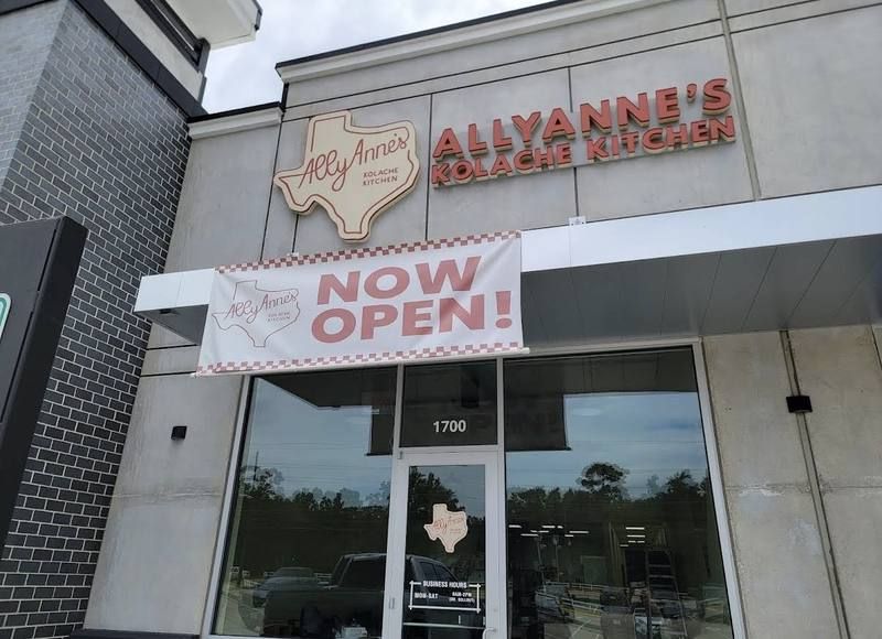 AllyAnne's Kolache Kitchen storefront at 9533 FM 1488 in Magnolia, Texas